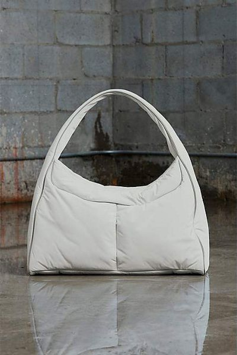 Silver Marc Jacobs Jumbo Oversized Heaven Tote Bags | 83690EGLD