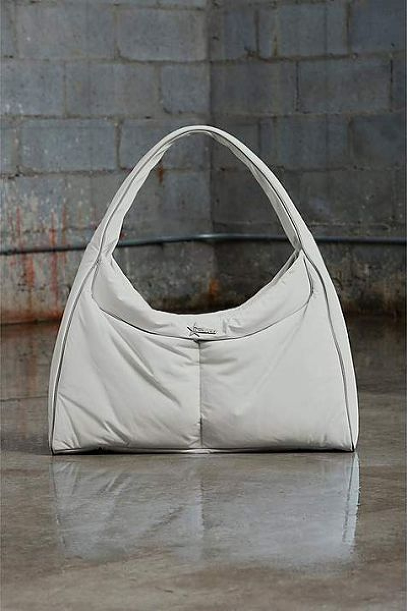 Silver Marc Jacobs Jumbo Oversized Heaven Tote Bags | 83690EGLD