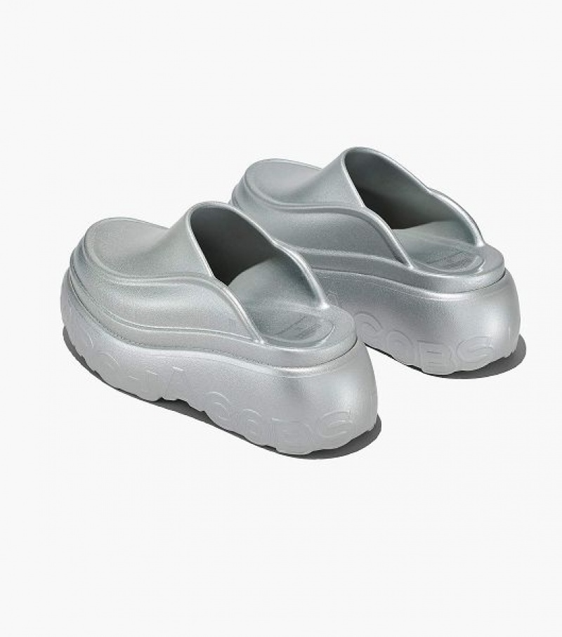 Silver Marc Jacobs Melissa x Marc Jacobs Women's Clogs | 94217PYDK