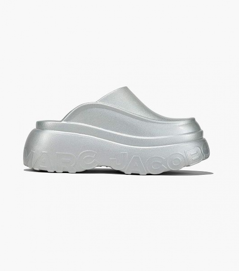 Silver Marc Jacobs Melissa x Marc Jacobs Women's Clogs | 94217PYDK