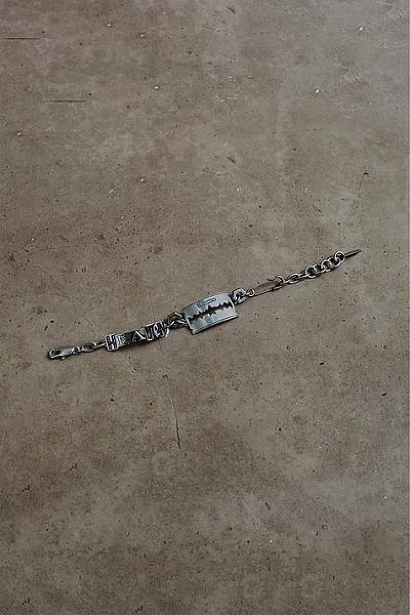 Silver Marc Jacobs Razor Blade Heaven Bracelets | 84256HRKM