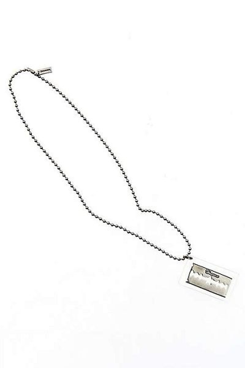 Silver Marc Jacobs Razor Blade Heaven Necklaces | 32891PHRE