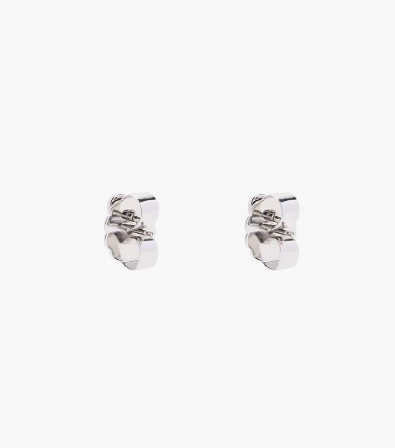 Silver Marc Jacobs The Charmed Heart Stud Women's Ring | 14936EOXS