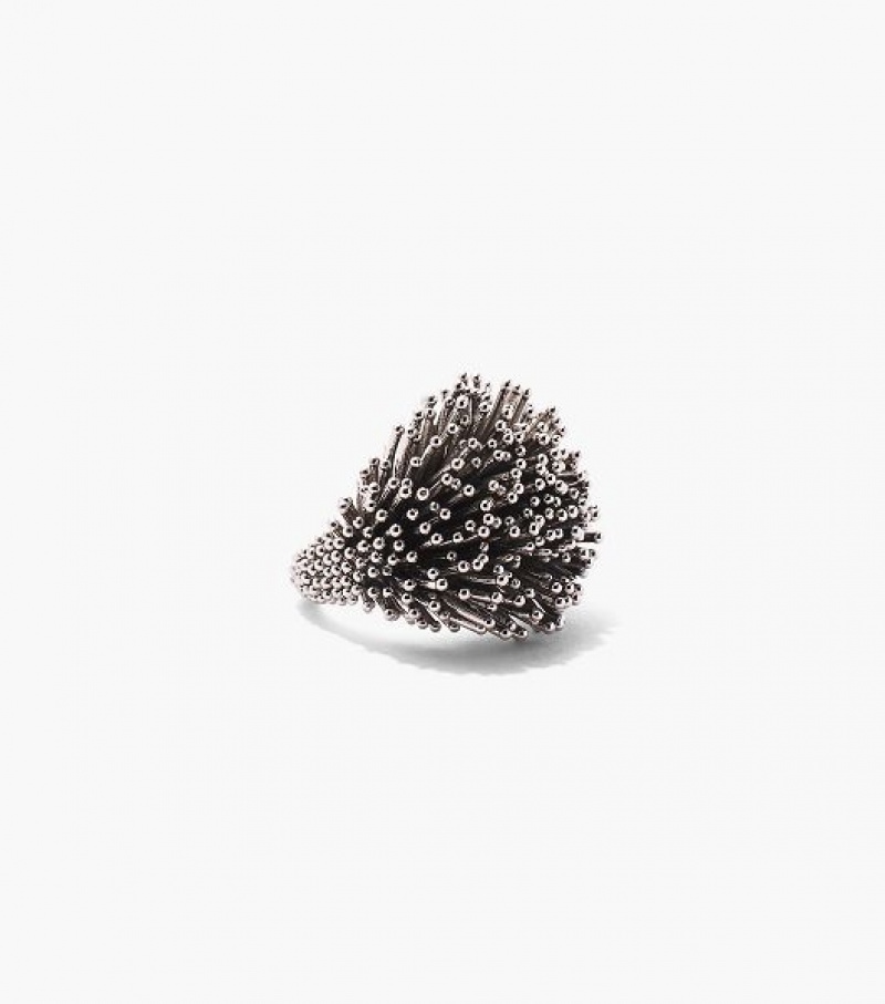 Silver Marc Jacobs The Seaburst Women's Ring | 01346ZYOF