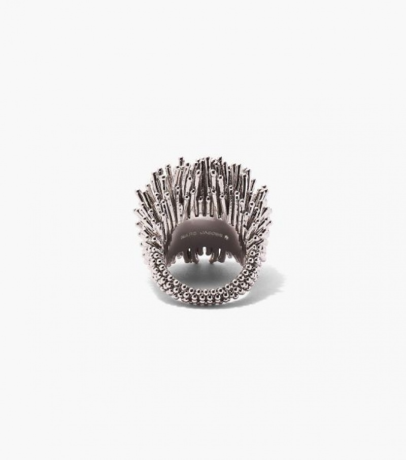 Silver Marc Jacobs The Seaburst Women's Ring | 01346ZYOF