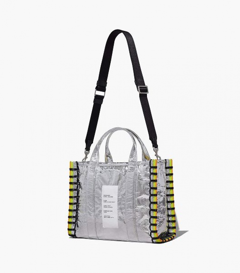 Silver Marc Jacobs The Tarp Medium Women's Tote Bags | 38409SRDP