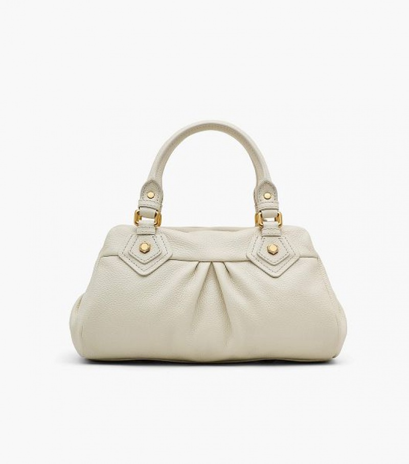 White Marc Jacobs Re-Edition Baby Groovee Women's Tote Bags | 60384VXCW