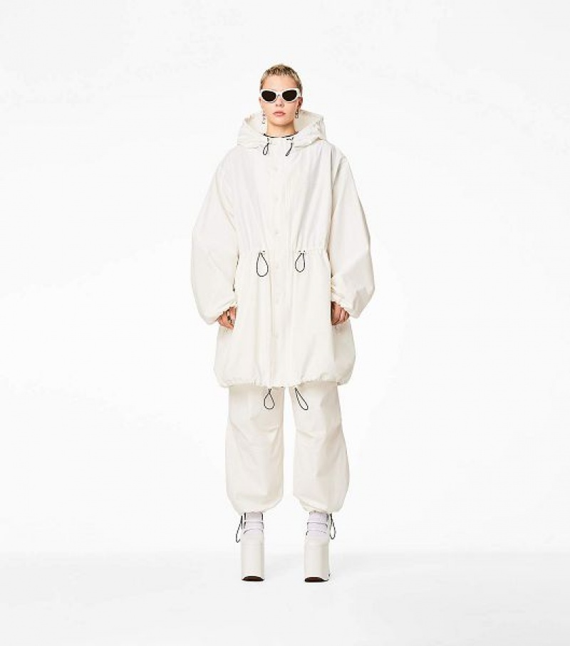 White Marc Jacobs The Balloon Women's Parka | 75368XDMK