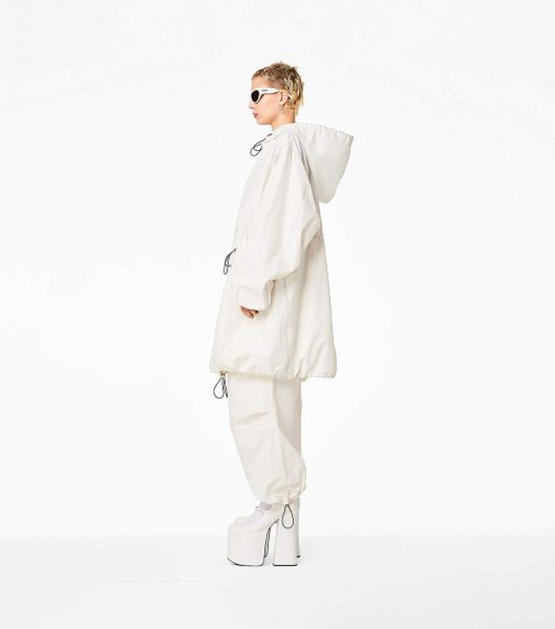 White Marc Jacobs The Balloon Women's Parka | 75368XDMK