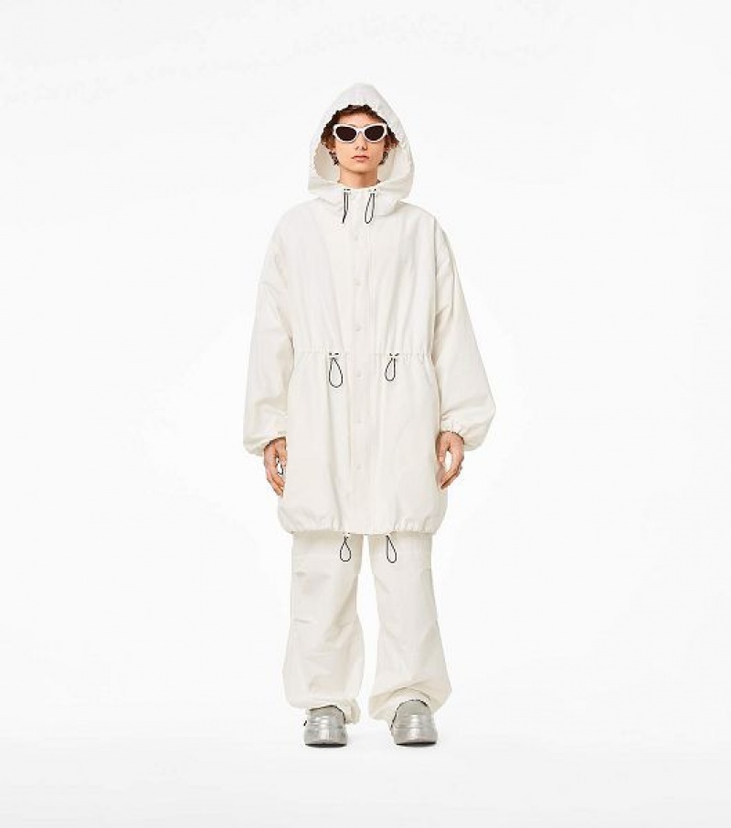 White Marc Jacobs The Balloon Women's Parka | 75368XDMK