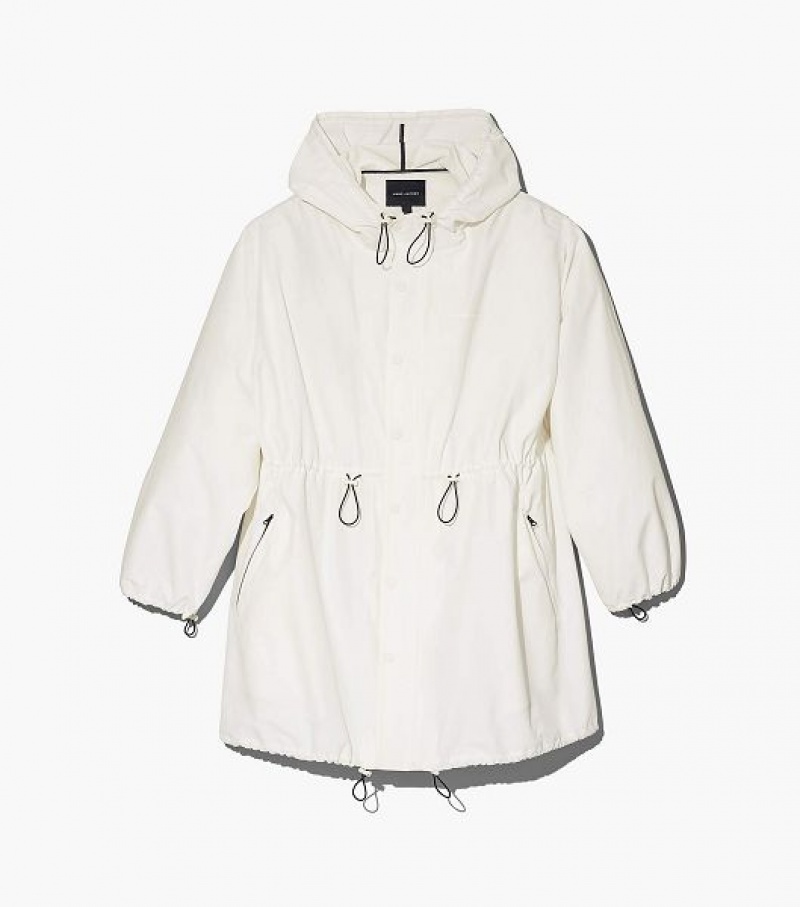 White Marc Jacobs The Balloon Women\'s Parka | 75368XDMK