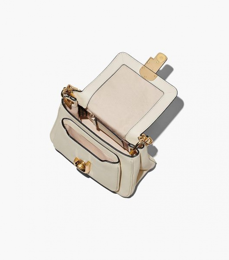 White Marc Jacobs The J Marc Chain Mini Women's Satchel Bags | 89312LNVS