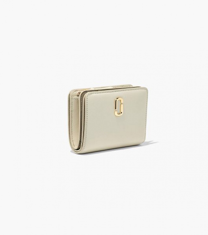 White Marc Jacobs The J Marc Mini Compact Women's Wallets | 62347WYGQ