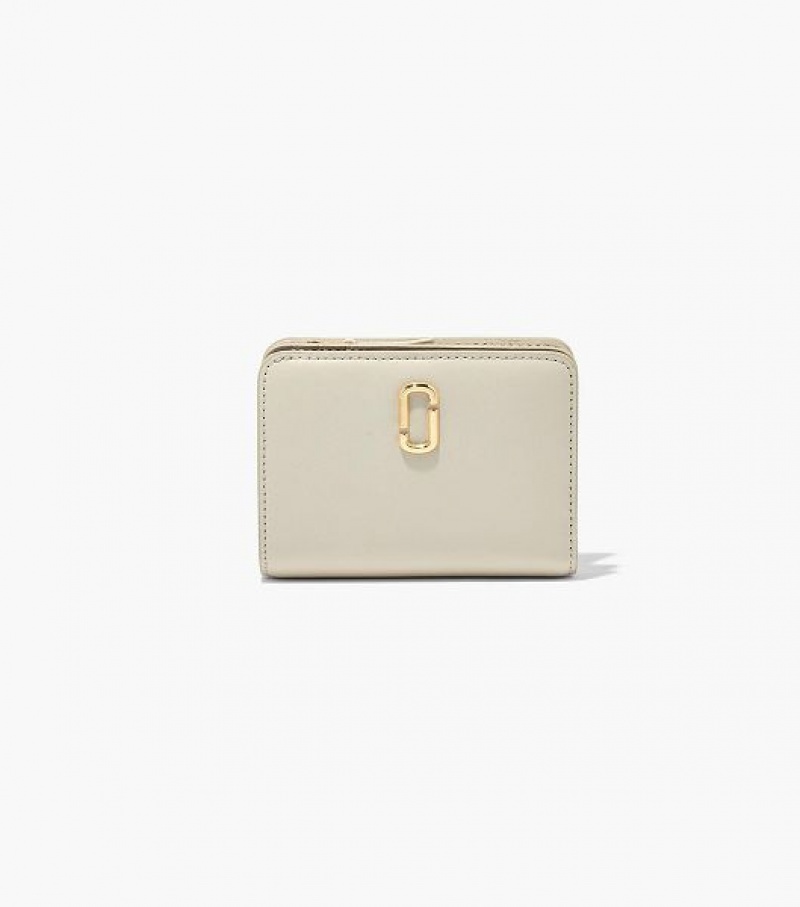 White Marc Jacobs The J Marc Mini Compact Women\'s Wallets | 62347WYGQ