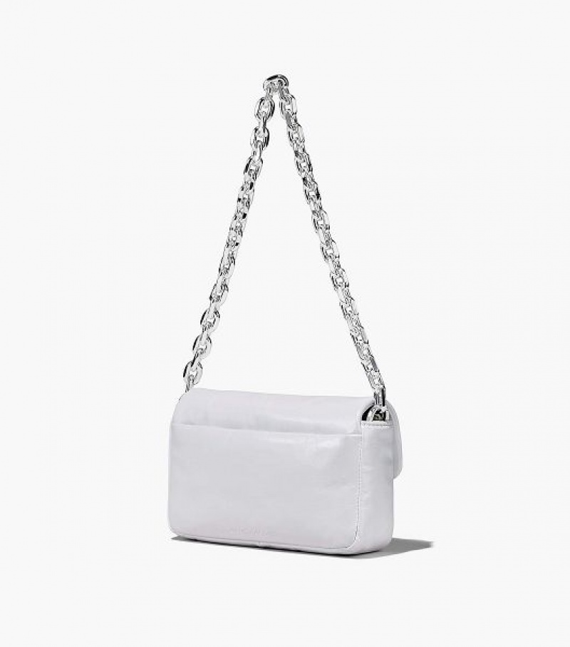 White Marc Jacobs The J Marc Mini Women's Shoulder Bags | 67254YWOB