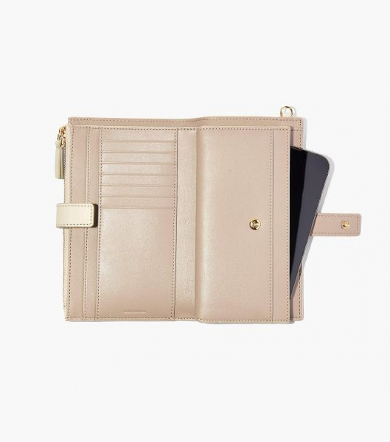 White Marc Jacobs The J Marc Phone Wristlet Women's Wallets | 35489YQDE