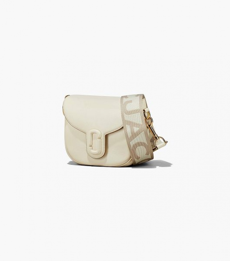 White Marc Jacobs The J Marc Small Women's Saddle Bags | 74851IPSQ