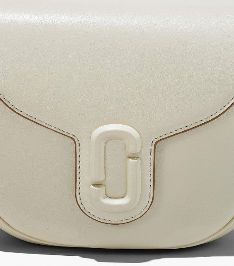 White Marc Jacobs The J Marc Small Women's Saddle Bags | 74851IPSQ