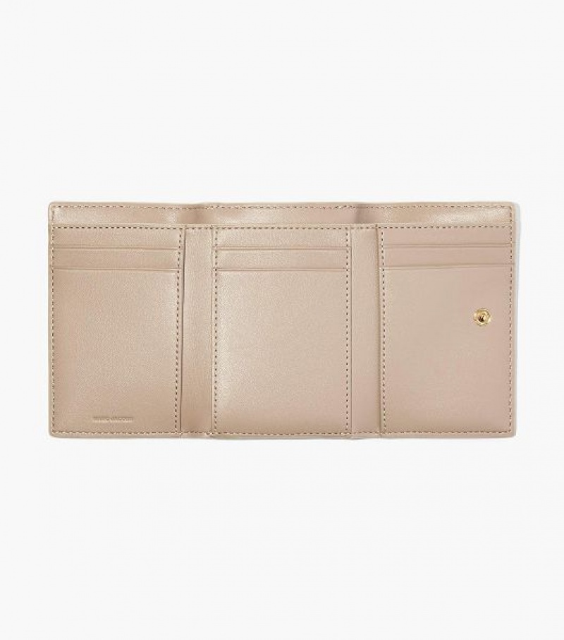 White Marc Jacobs The J Marc Trifold Women's Wallets | 42806TZHI