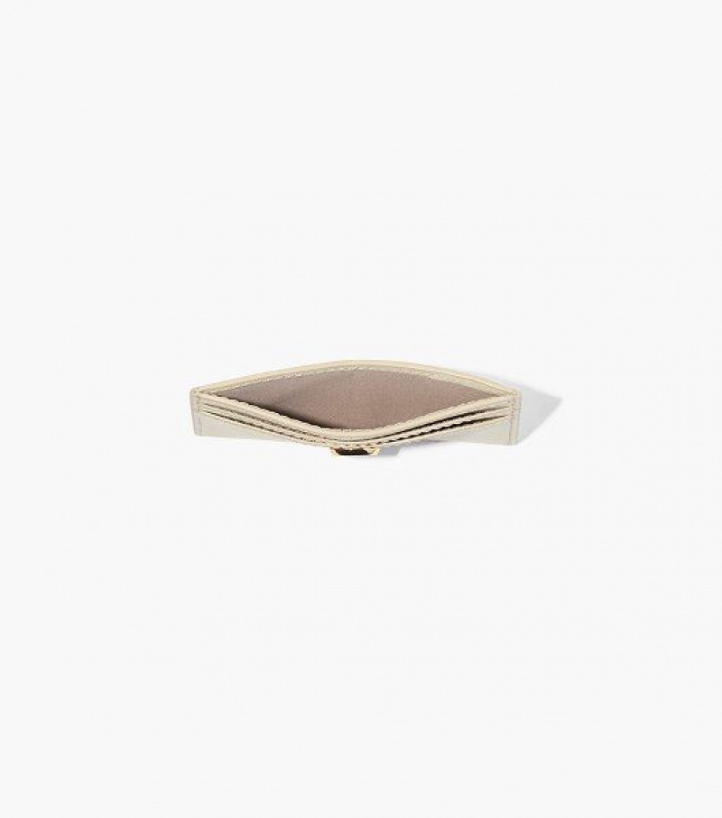 White Marc Jacobs The J Marc Women's Card Case | 43691TKVY