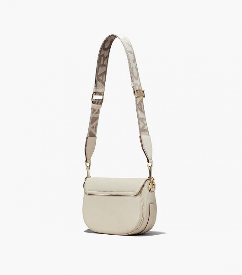 White Marc Jacobs The J Marc Women's Saddle Bags | 19578TUSV