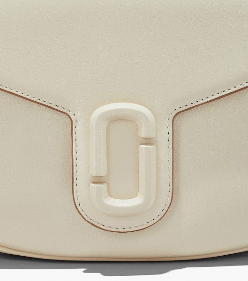 White Marc Jacobs The J Marc Women's Saddle Bags | 19578TUSV