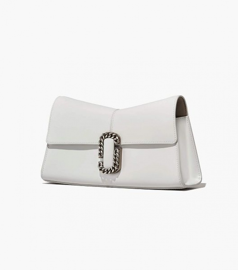 White Marc Jacobs The St. Marc Convertible Women's Clutch Bags | 47625DIUW