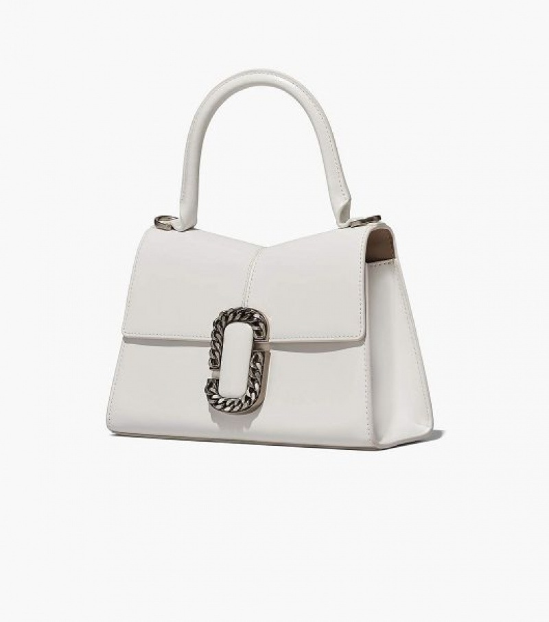 White Marc Jacobs The St. Marc Top Women's Handbag | 34918MCUK