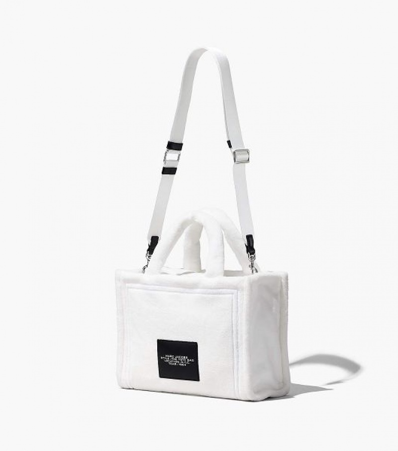 White Marc Jacobs The Terry Medium Women's Tote Bags | 47508BXCU