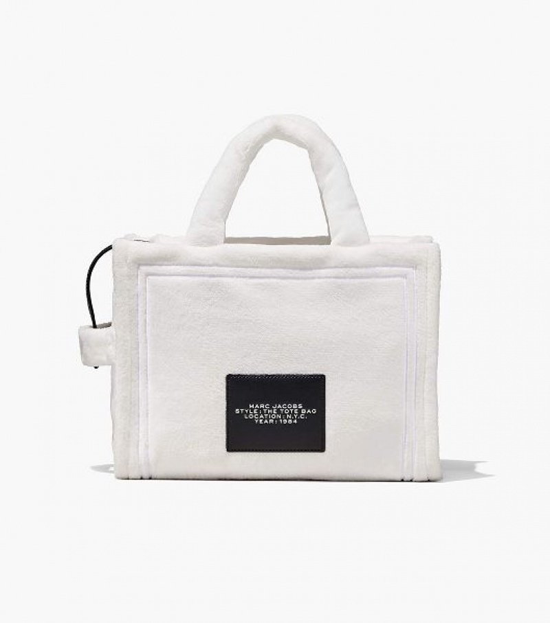 White Marc Jacobs The Terry Medium Women's Tote Bags | 47508BXCU