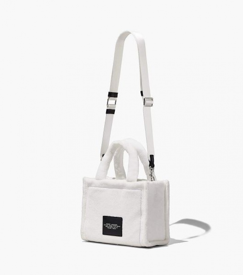 White Marc Jacobs The Terry Small Women's Tote Bags | 26410RGMB