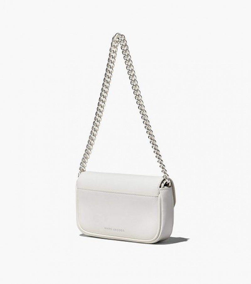 White / Silver Marc Jacobs The J Marc Women's Mini Bags | 10754BCZL