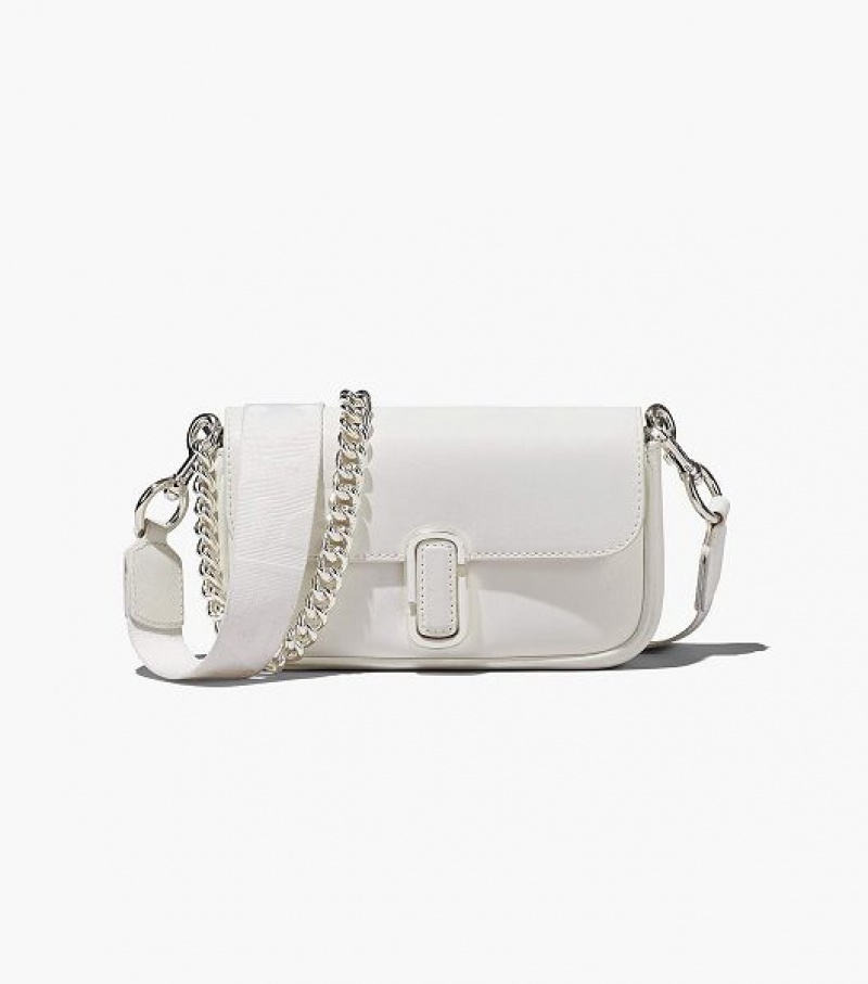 White / Silver Marc Jacobs The J Marc Women\'s Mini Bags | 10754BCZL